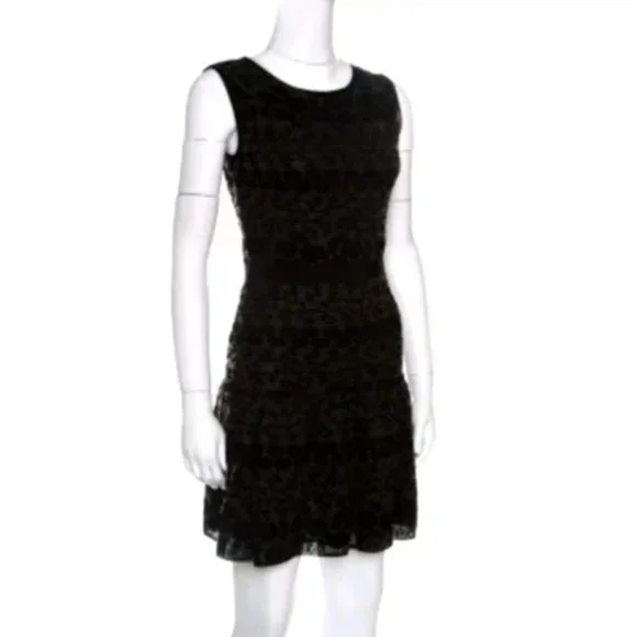 Giambattista Valli | Dresses | Giambattista Valli Black Jacquard Knit Dress  It 38 | Poshmark